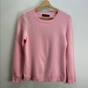 Tahari Cashmere Sweater Pink Crew Neck Womens Small Soft Girl Feminine Spring